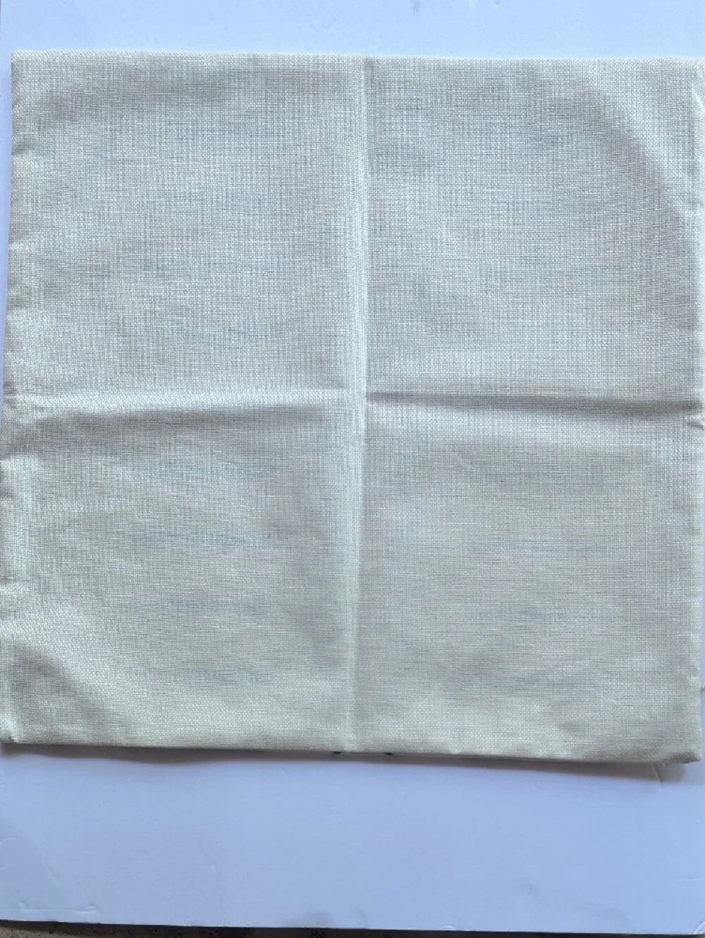 Modern Geometric Accent Pillow Cover in Blue and Cream